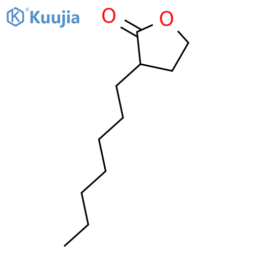 2(3H)-Furanone,3-heptyldihydro- structure