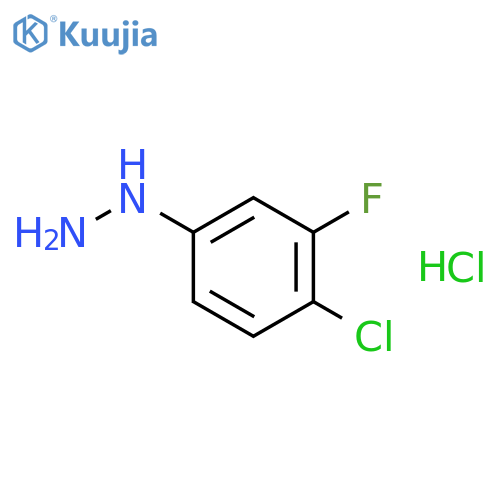 (4-Chloro-3-fluorophenyl)hydrazine Hydrochloride structure