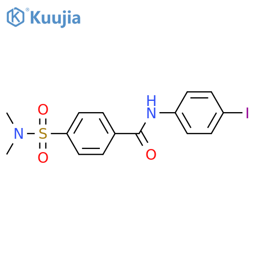 4-(dimethylsulfamoyl)-N-(4-iodophenyl)benzamide structure