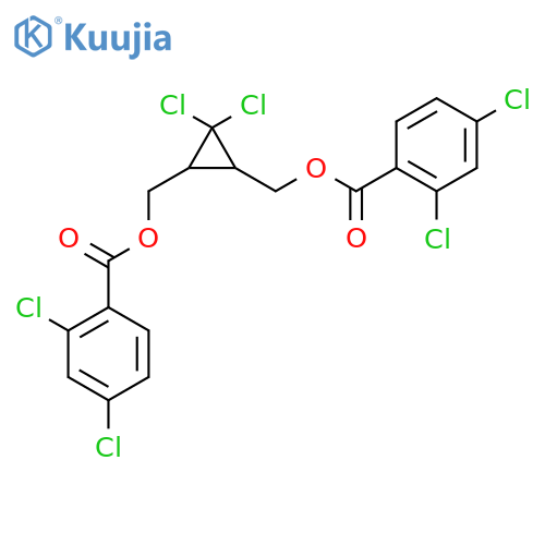 {2,2-dichloro-3-(2,4-dichlorobenzoyloxy)methylcyclopropyl}methyl 2,4-dichlorobenzoate structure