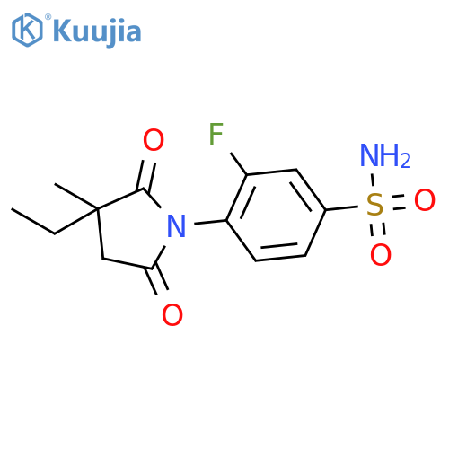 Benzenesulfonamide,4-(3-ethyl-3-methyl-2,5-dioxo-1-pyrrolidinyl)-3-fluoro- structure