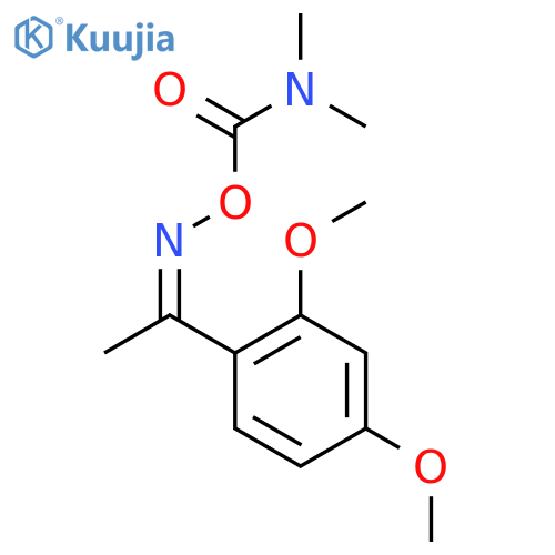 Ethanone,1-(2,4-dimethoxyphenyl)-, O-[(dimethylamino)carbonyl]oxime (9CI) structure