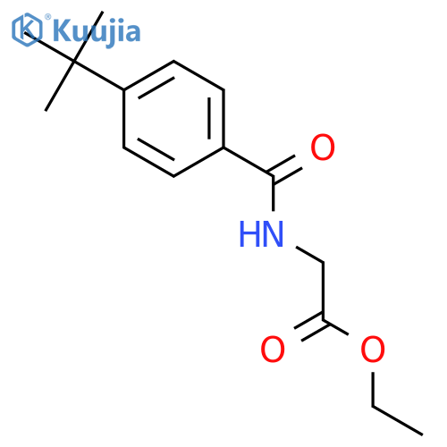 Ethyl 2-(4-(tert-butyl)benzamido)acetate structure