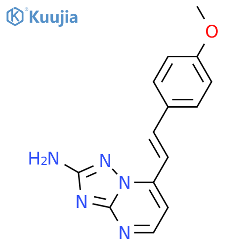 7-(4-Methoxystyryl)1,2,4triazolo1,5-a-pyrimidin-2-amine structure