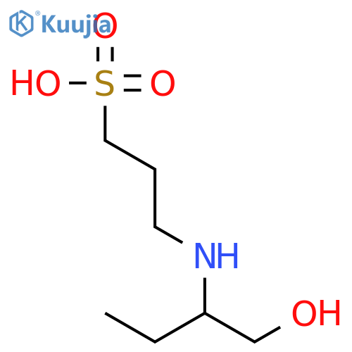 1-Propanesulfonic acid, 3-[[(1S)-1-(hydroxymethyl)propyl]amino]- structure