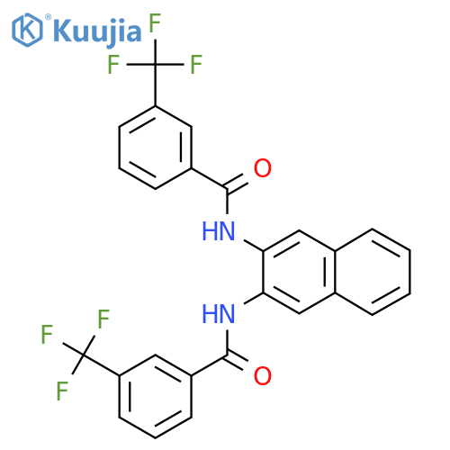 3-(trifluoromethyl)-N-{3-3-(trifluoromethyl)benzamidonaphthalen-2-yl}benzamide structure