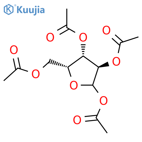 1,2,3,5-Tetra-O-acetyl-D-xylofuranose structure