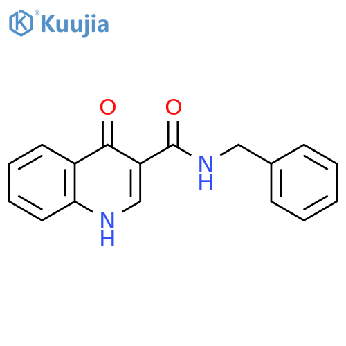 N-Benzyl-4-oxo-1,4-dihydroquinoline-3-carboxamide structure