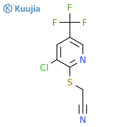 2-{3-Chloro-5-(trifluoromethyl)-2-pyridinylsulfanyl}acetonitrile structure