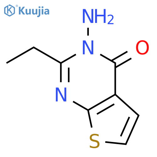 3-amino-2-ethyl-3H,4H-thieno2,3-dpyrimidin-4-one structure