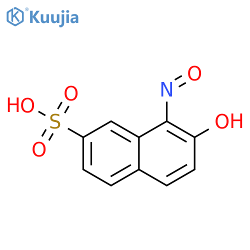 2-Naphthalenesulfonic acid, 7-hydroxy-8-nitroso- structure