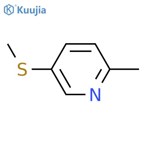 Pyridine,2-methyl-5-(methylthio)- structure