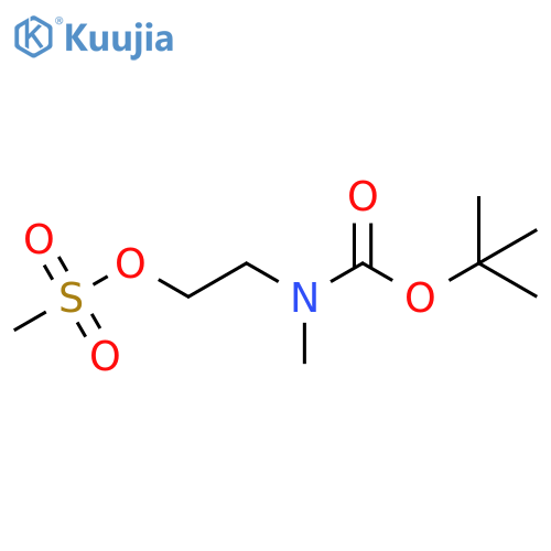Carbamic acid, methyl[2-[(methylsulfonyl)oxy]ethyl]-, 1,1-dimethylethylester structure