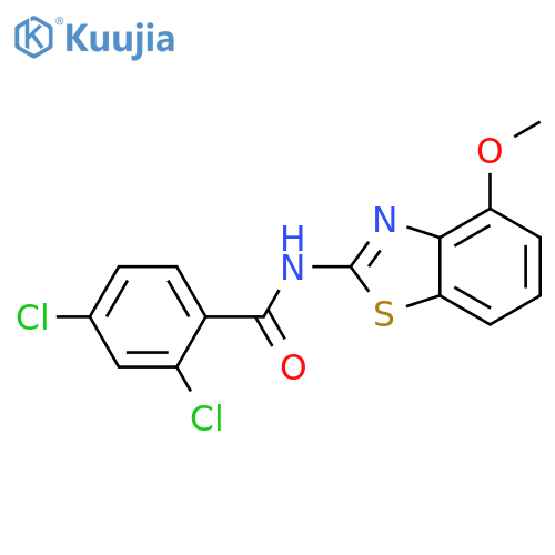 2,4-dichloro-N-(4-methoxy-1,3-benzothiazol-2-yl)benzamide structure