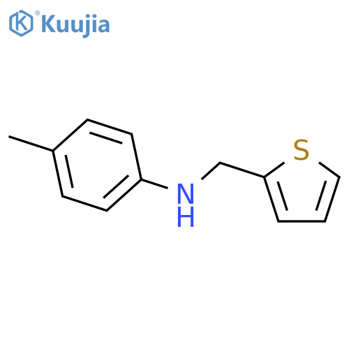 4-methyl-N-(thiophen-2-ylmethyl)aniline structure