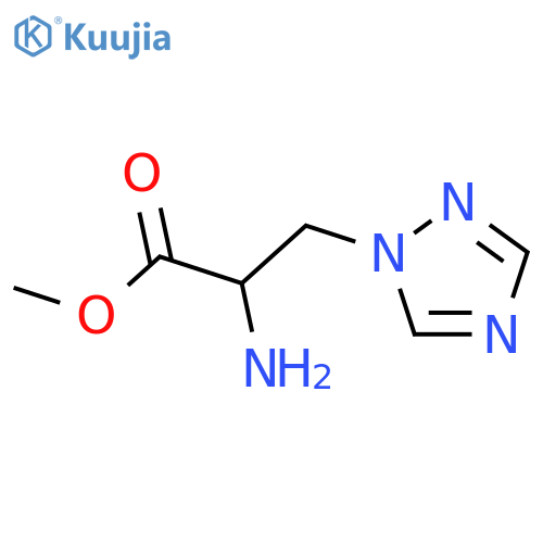 methyl 2-amino-3-(1H-1,2,4-triazol-1-yl)propanoate structure