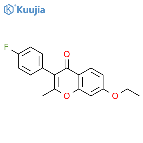 7-Ethoxy-3-(4-fluorophenyl)-2-methyl-4H-chromen-4-one structure