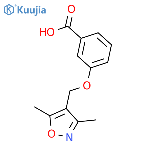 3-(3,5-Dimethylisoxazol-4-yl)methoxybenzoic acid structure