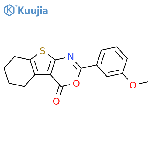 5-(3-methoxyphenyl)-4-oxa-8-thia-6-azatricyclo[7.4.0.0^{2,7}]trideca-1(9),2(7),5-trien-3-one structure