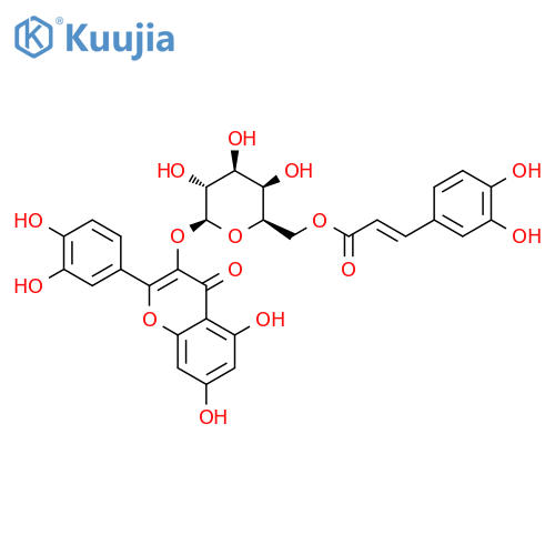 Quercetin 3-O-（6′′-caffeoyl）-β-D-galactopyranoside structure