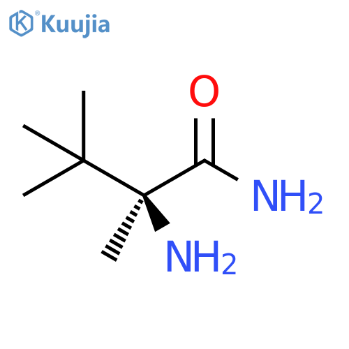Butanamide, 2-amino-2,3,3-trimethyl-, (2S)- structure