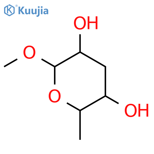 a-D-ribo-Hexopyranoside, methyl3,6-dideoxy- structure
