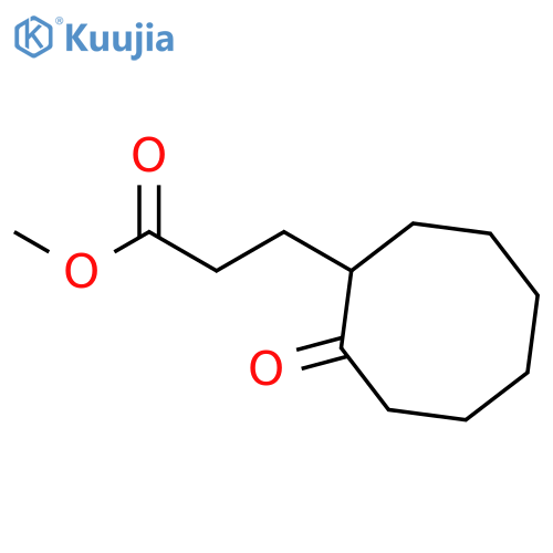 Cyclooctanepropanoic acid, 2-oxo-, methyl ester structure