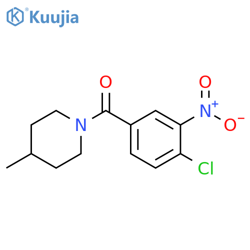 1-(4-chloro-3-nitrobenzoyl)-4-methylpiperidine structure