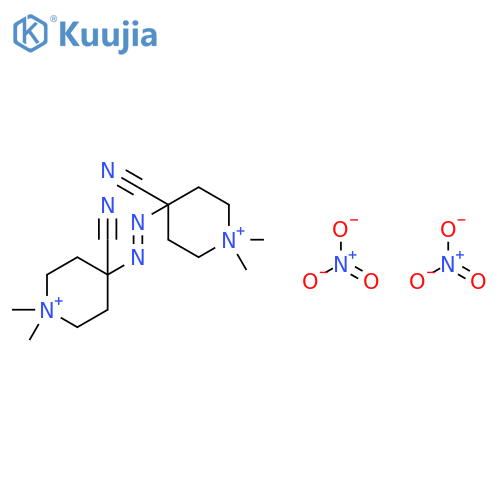 Piperidinium, 4,4'-azobis[4-cyano-1,1-dimethyl-, dinitrate structure