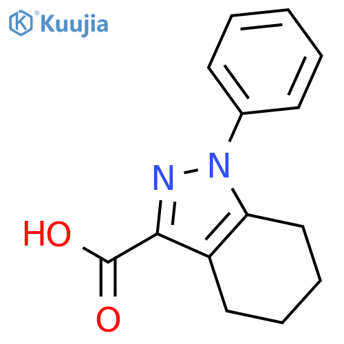 1-Phenyl-4,5,6,7-tetrahydro-1h-indazole-3-carboxylic Acid structure