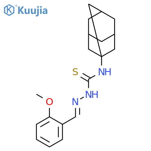 1-(1-adamantyl)-3-[(e)-(2-methoxyphenyl)methylideneamino]thiourea structure