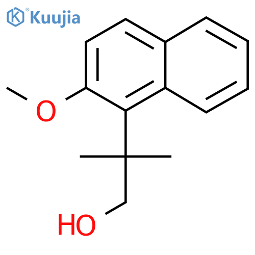 2-(2-methoxynaphthalen-1-yl)-2-methylpropan-1-ol structure