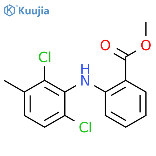 methyl 2-[(2,6-dichloro-3-methylphenyl)amino]benzoate structure
