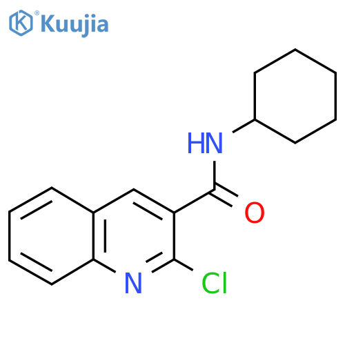 2-chloro-N-cyclohexylquinoline-3-carboxamide structure