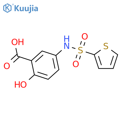 2-Hydroxy-5-(thiophene-2-sulfonamido)benzoic Acid structure