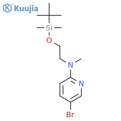 (5-Bromopyridin-2-yl)2-(tert-butyldimethylsilyloxy)ethylmethylamine structure