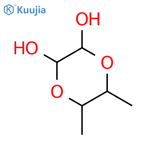 1,4-Dioxane-2,3-diol, 5,6-dimethyl- structure