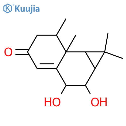 8,9-Dihydroxy-1(10)-aristolen-2-one; (ent-8α,9α)-form structure