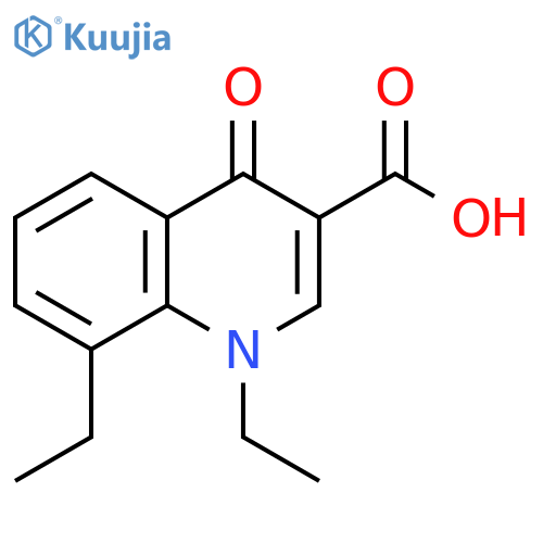 1,8-Diethyl-4-oxo-1,4-dihydro-quinoline-3-carboxylic acid structure
