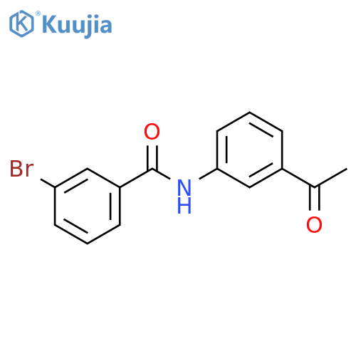 N-(3-acetylphenyl)-3-bromobenzamide structure