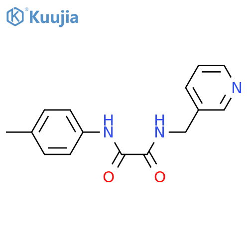 N'-(4-methylphenyl)-N-(pyridin-3-yl)methylethanediamide structure