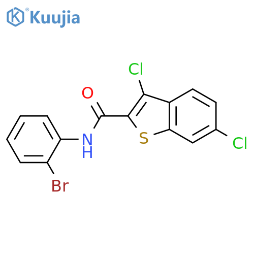 3,6-Dichloro-benzo[b]thiophene-2-carboxylic acid (2-bromo-phenyl)-amide structure