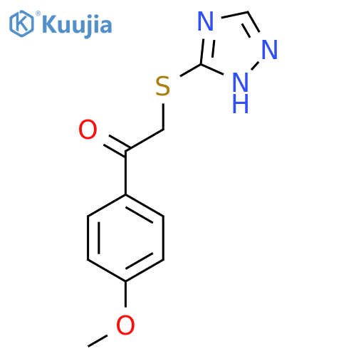 1-(4-methoxyphenyl)-2-(4H-1,2,4-triazol-3-ylsulfanyl)ethan-1-one structure