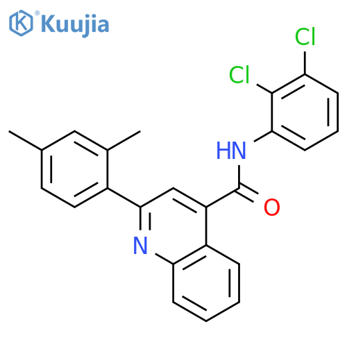 <br>2-(2,4-Dimethyl-phenyl)-quinoline-4-carboxylic acid (2,3-dichloro-phenyl)-a mide structure
