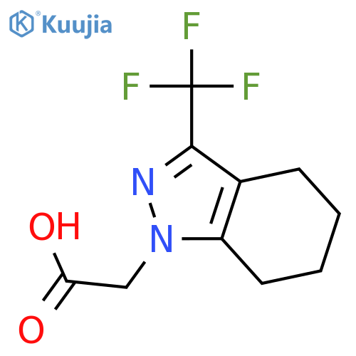 3-(Trifluoromethyl)-4,5,6,7-tetrahydro-1H-indazol-1-ylacetic Acid structure