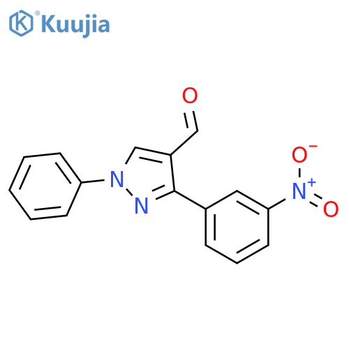 3-(3-NITROPHENYL)-1-PHENYL-1H-PYRAZOLE-4-CARBALDEHYDE structure