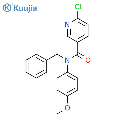 N-Benzyl-6-chloro-N-(4-methoxyphenyl)pyridine-3-carboxamide structure
