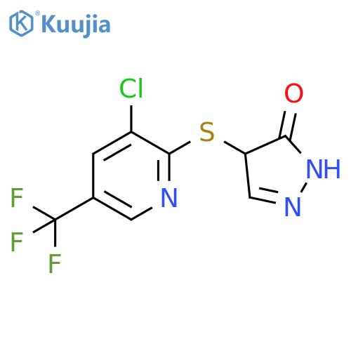 4-([3-CHLORO-5-(TRIFLUOROMETHYL)-2-PYRIDINYL]SULFANYL)-2,4-DIHYDRO-3H-PYRAZOL-3-ONE structure