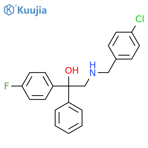 2-{[(4-chlorophenyl)methyl]amino}-1-(4-fluorophenyl)-1-phenylethan-1-ol structure
