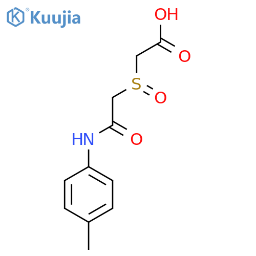 2-[2-(4-Methylanilino)-2-oxoethyl]sulfinylacetic acid structure